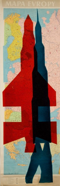Stano Filko, Serigrafia zo série Mapy. 1967.